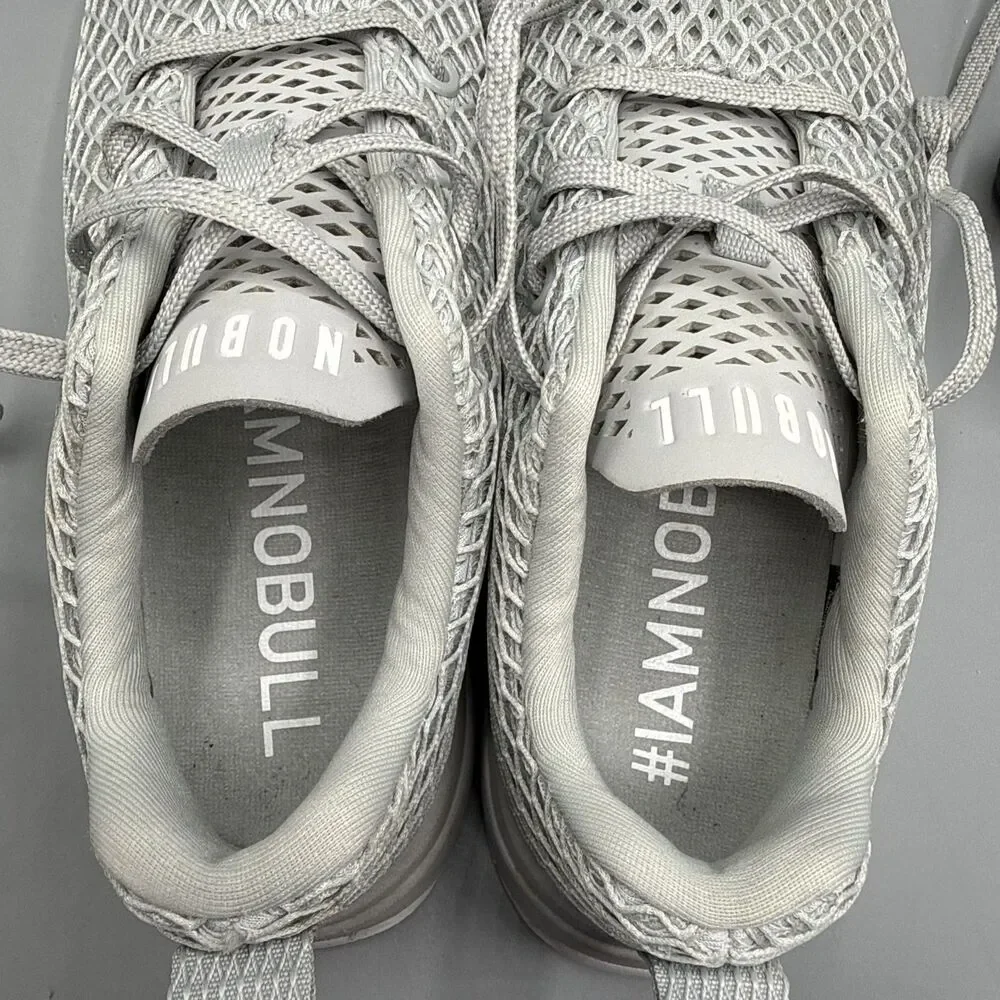 Nobull Project Knit Runner Diamond Mesh Grey Running Shoes Women Size 6.5